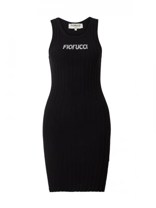 Foto van product Fiorucci Gebreide jurk 'Angolo' grijs / zwart