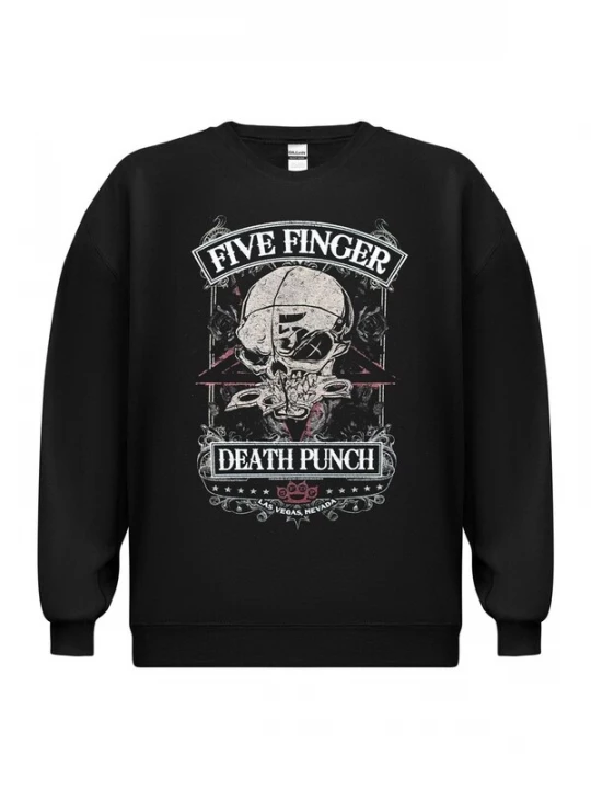 Foto van product Five Finger Death Punch Sweatshirt 'Five Finger Death Punch Five Finger Death Punch Wicked Master Rose Sweatshirt Sweatshirt' zwart