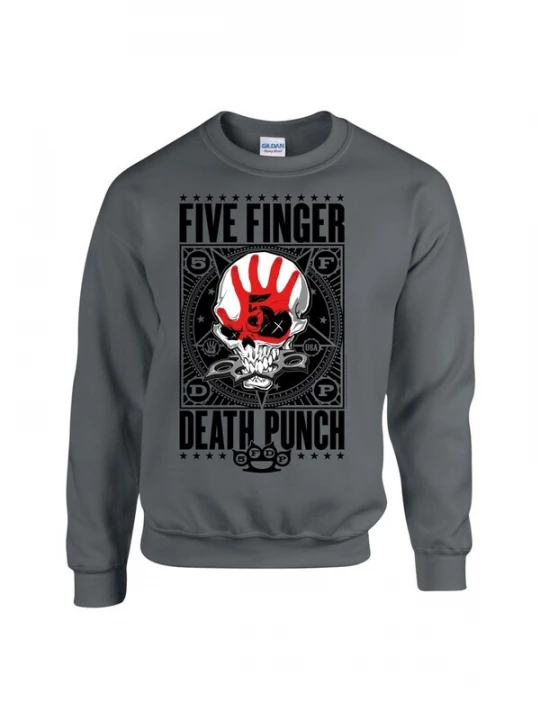 Foto van product Five Finger Death Punch Sweatshirt 'Five Finger Death Punch Obey Sweatshirt' grijs