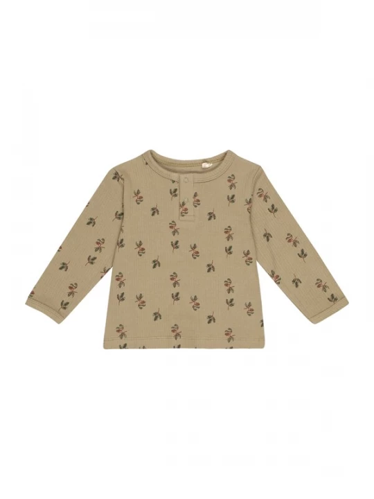Foto van product Fixoni Shirt kastanjebruin / kaki / donkergroen