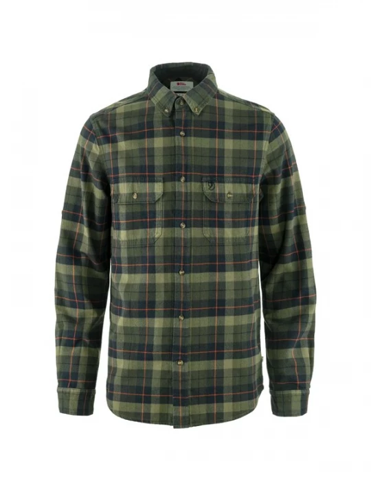 Foto van product Fjällräven Overhemd 'Singi' grijs / groen / oranje
