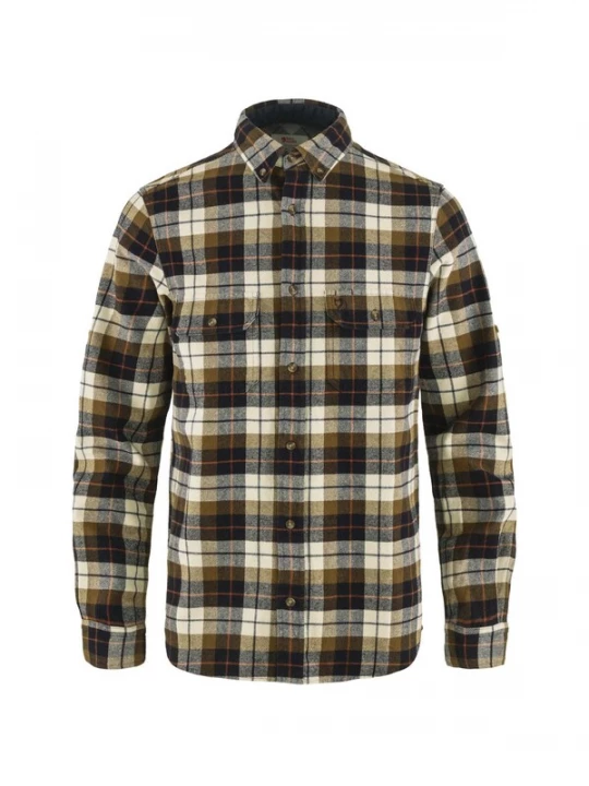 Foto van product Fjällräven Overhemd 'Singi' groen / zwart / wit