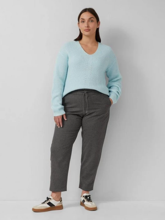 Foto van product Flanellen broek met elastische band s.Oliver grijs