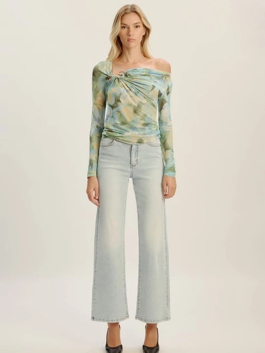 Foto van product Flared Jeans bardot lichtblauw denim