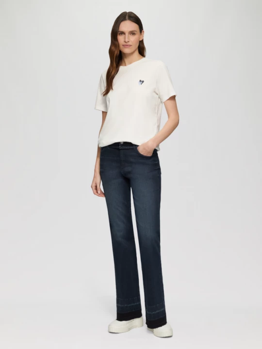 Foto van product Flared jeans / slim fit / mid rise / bootcut leg / riem s.Oliver blauw