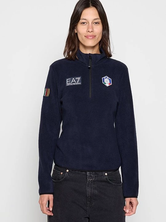 Foto van product Fleece trui EA7 Emporio Armani donkerblauw