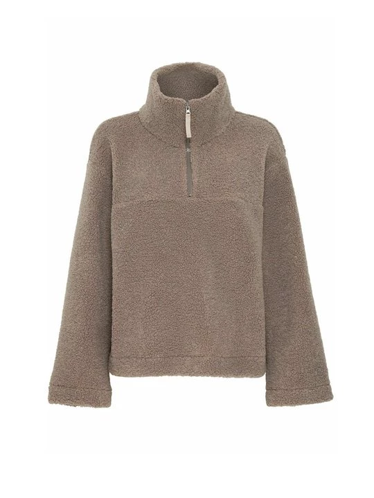 Foto van product Fleece trui Fransa bruin