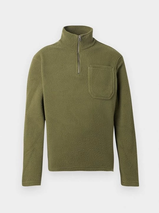 Foto van product Fleece trui Jack&Jones olijfgroen gemêleerd