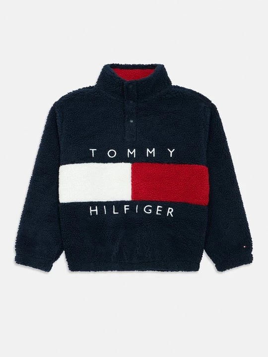 Foto van product Fleece trui Tommy Hilfiger donkerblauw