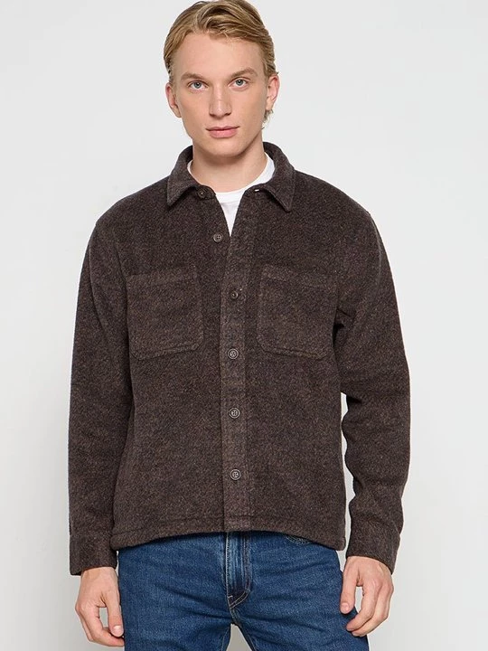 Foto van product Fleecejas Hollister Co. bruin
