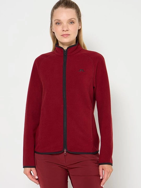 Foto van product Fleecejas J.Lindeberg bordeauxrood