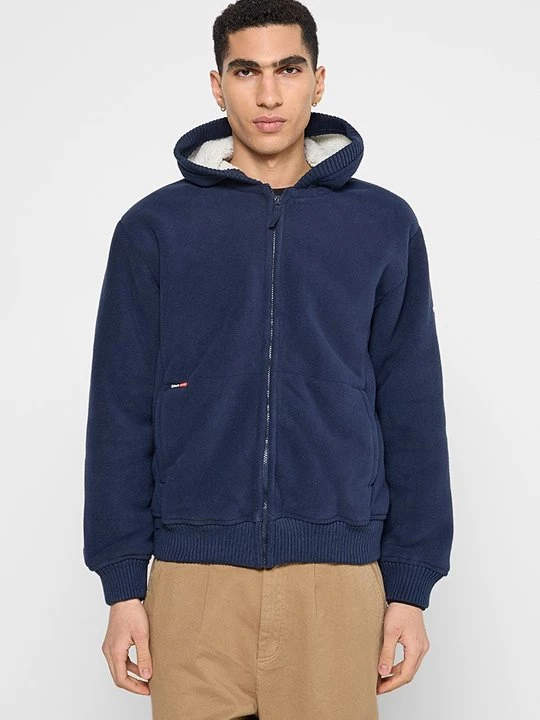 Foto van product Fleecejas Schott donkerblauw