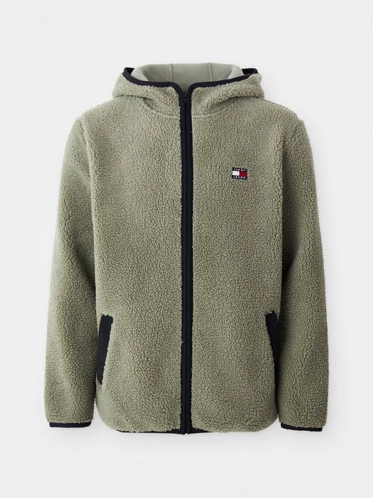 Foto van product Fleecejas Tommy Jeans olijfgroen