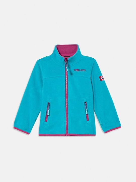 Foto van product Fleecejas Trollkids turquoise