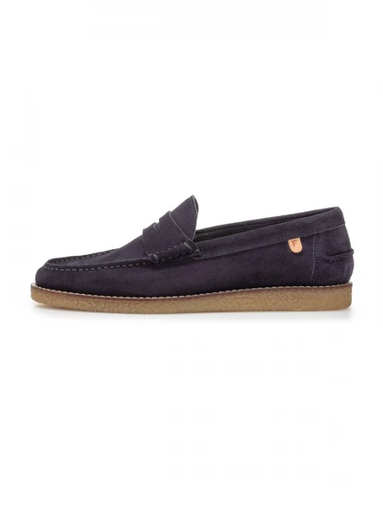 Foto van product Floris van Bommel Mocassins 'De Krepper 01' donkerblauw