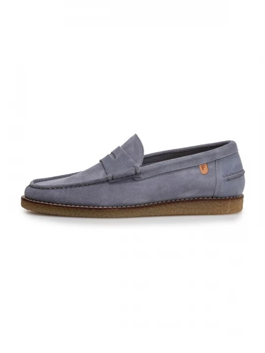 Foto van product Floris van Bommel Mocassins 'De Krepper 01' grijs
