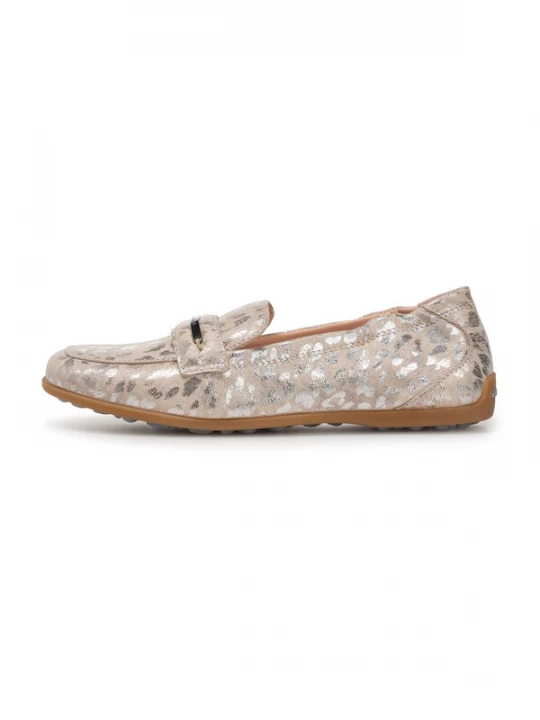 Foto van product Floris van Bommel Mocassins 'Sitti' greige / zilver