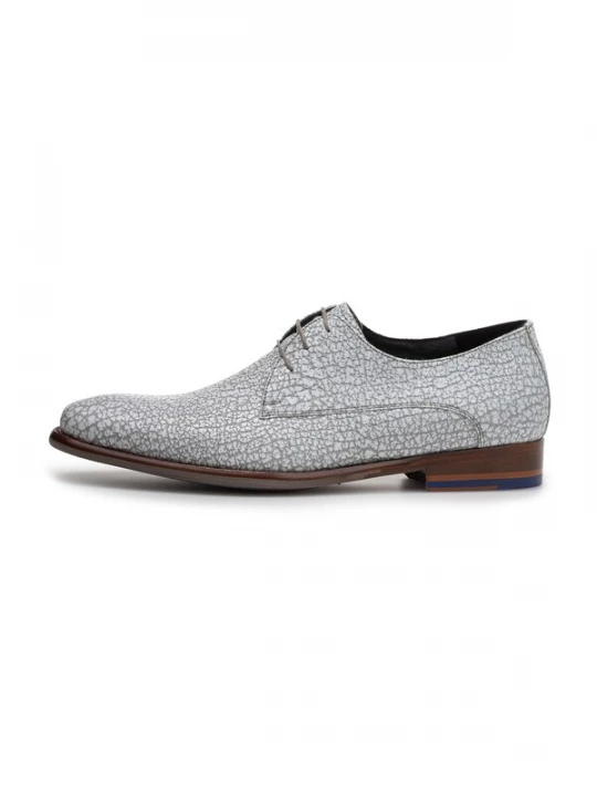 Foto van product Floris van Bommel Veterschoen 'DE STIJLER 20' lichtgrijs / wit