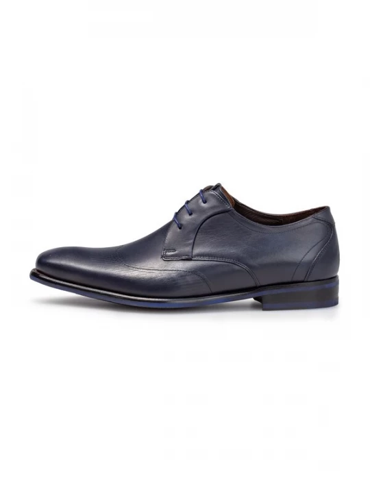 Foto van product Floris van Bommel Veterschoen 'De Stijler 42' donkerblauw