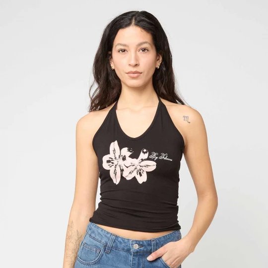 Foto van product Flower Neckholder Top Felicious zwart