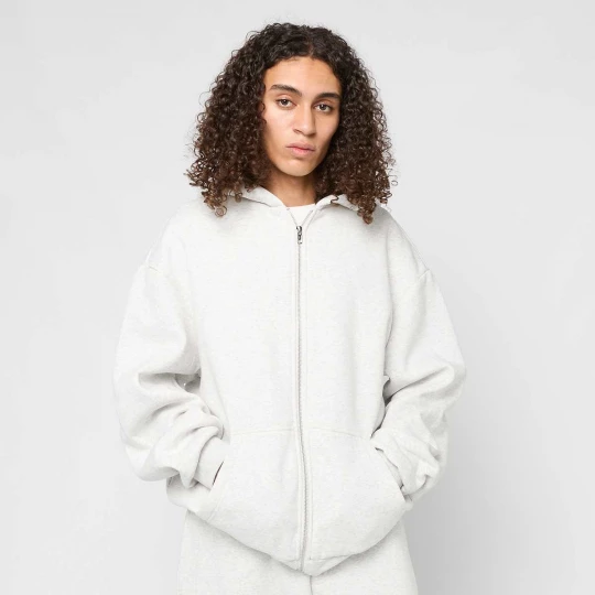 Foto van product Fluffy Zip Hoody Urban Classics grijs