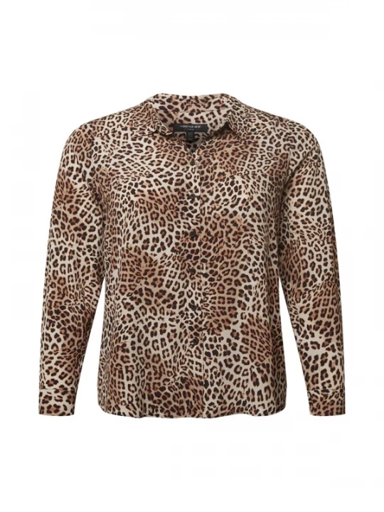 Foto van product Forever New Curve Blouse 'Gia' bruin / zwart / wit