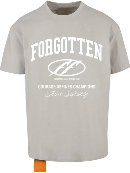 Foto van product Forgotten Faces Shirt 'Courage Defines' beige / blauw / grijs / rood / zwart / wit