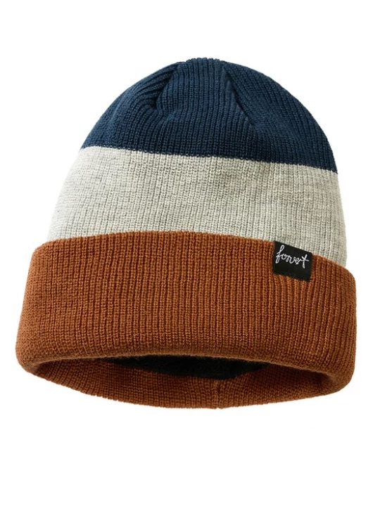 Foto van product Forvert Muts 'Beaver Creek' donkerblauw / bruin / grijs