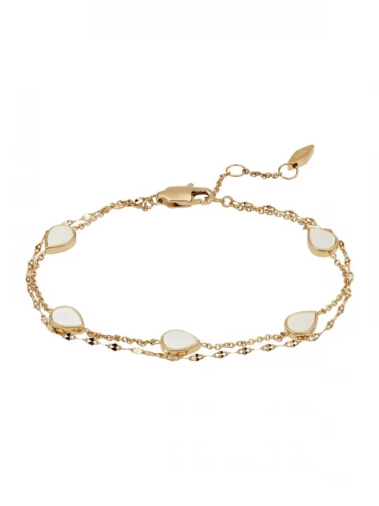 Foto van product FOSSIL Armband goud / parelwit