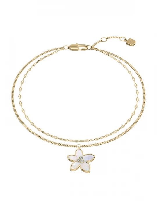 Foto van product FOSSIL Armband 'SUTTON' goud / transparant / wit