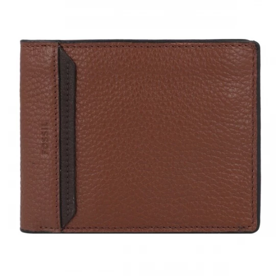 Foto van product FOSSIL Portemonnee 'Huntington ' cognac / zwart