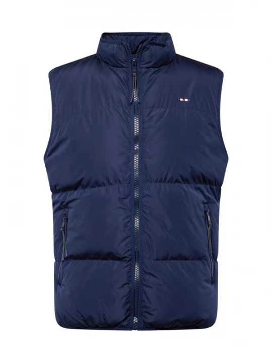 Foto van product FQ1924 Bodywarmer 'Vinncent' navy / karmijnrood / wit