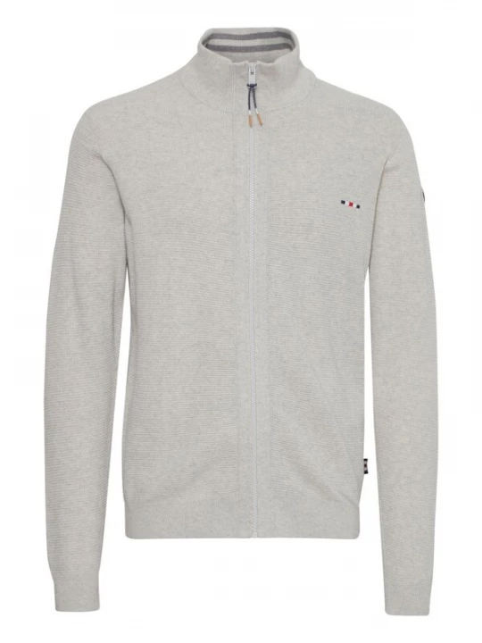 Foto van product FQ1924 Gebreid vest 'KYLE' lichtgrijs / gemengde kleuren