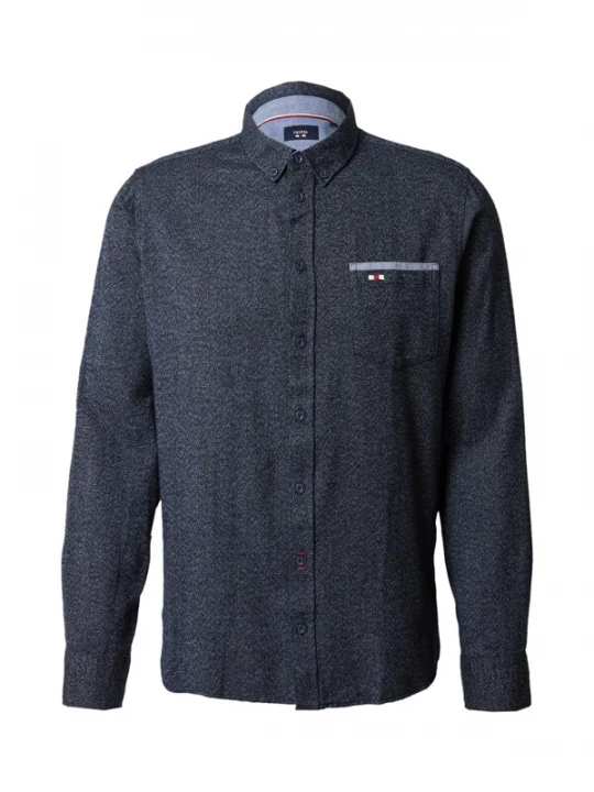 Foto van product FQ1924 Overhemd 'Steven' navy / wit