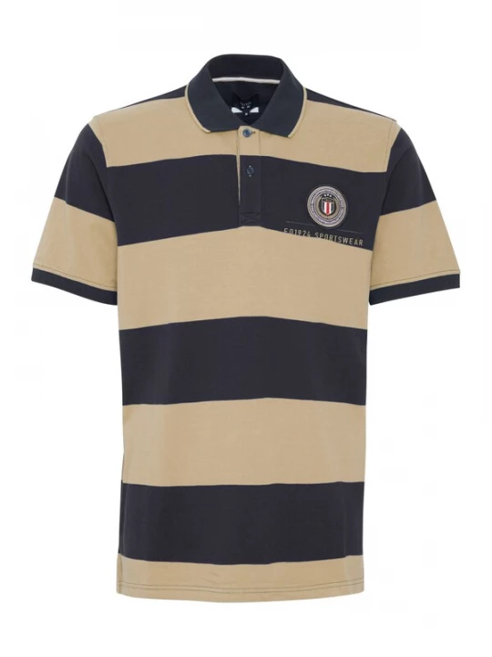Foto van product FQ1924 Shirt 'Peter' beige / grijs