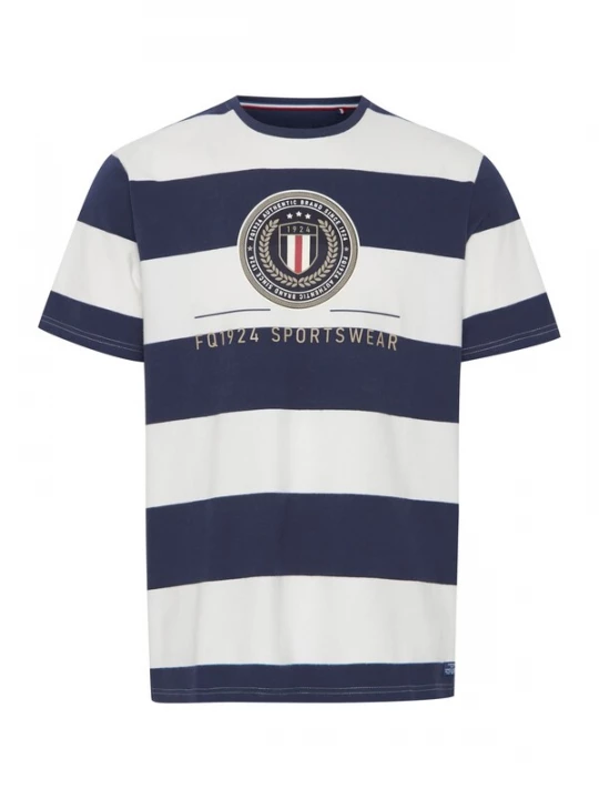 Foto van product FQ1924 Shirt 'Tom' crème / blauw / goud / rood