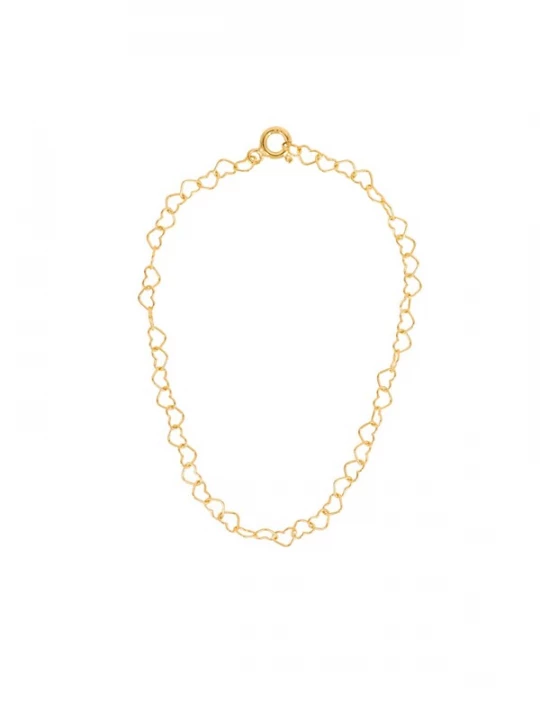 Foto van product Fräulein Wunder Armband 'Herzen - Sterling Silber' goud