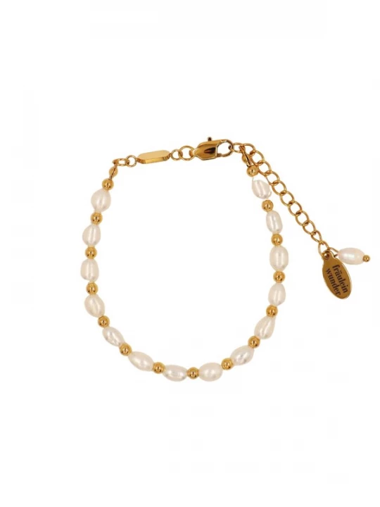 Foto van product Fräulein Wunder Armband 'Perlen Marie' goud
