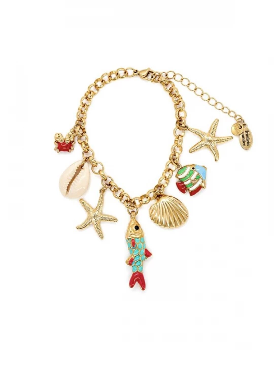 Foto van product Fräulein Wunder Armband 'Sea World' goud