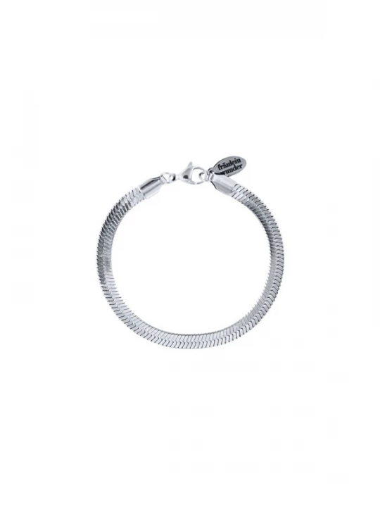 Foto van product Fräulein Wunder Armband 'Snake Breit' zilver