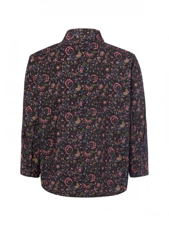 Foto van product Franco Callegari Blouse chocoladebruin / gemengde kleuren
