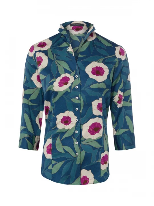 Foto van product Franco Callegari Blouse geel / petrol / pink