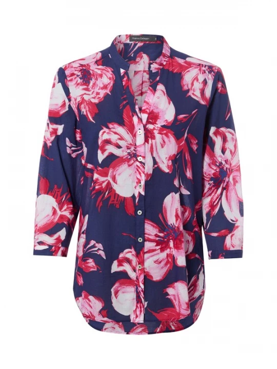 Foto van product Franco Callegari Blouse blauw / navy / rosa / rood / wit