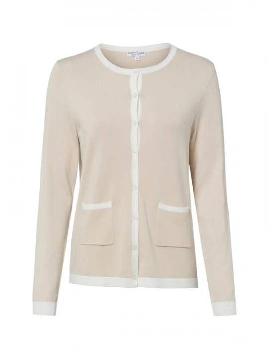 Foto van product Franco Callegari Gebreid vest beige / wit