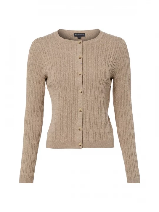 Foto van product Franco Callegari Gebreid vest donkerbeige