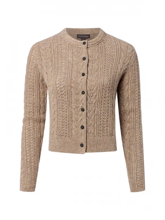Foto van product Franco Callegari Gebreid vest donkerbeige