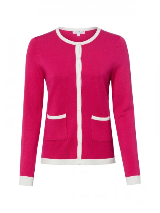Foto van product Franco Callegari Gebreid vest pink / wit