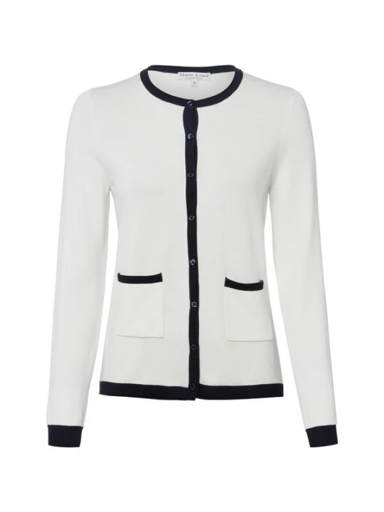 Foto van product Franco Callegari Gebreid vest zwart / wit