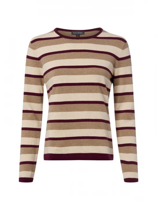 Foto van product Franco Callegari Trui lichtbeige / taupe / wijnrood