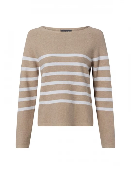 Foto van product Franco Callegari Trui taupe / wit